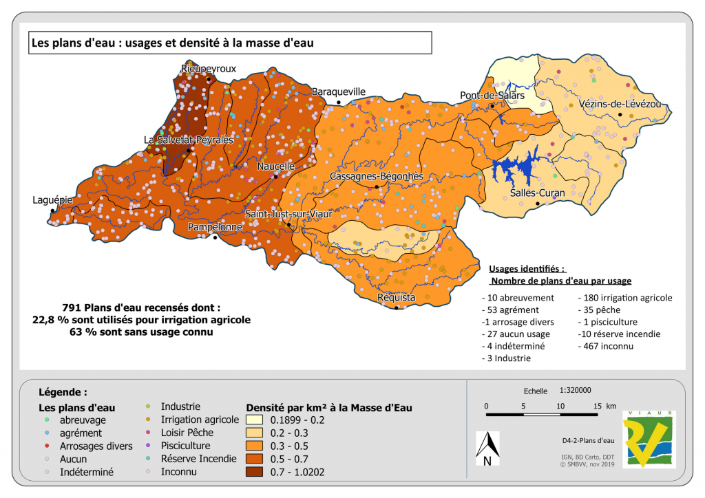 Carte : Plan eau : Usages et Densité Carte : Plan eau : Usages et Densité